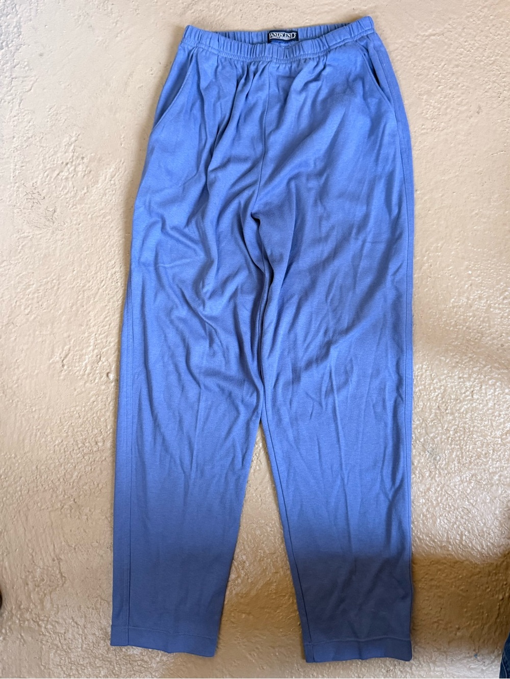 Lands' End Classic Women's Blue Knit Pants Capris size Small